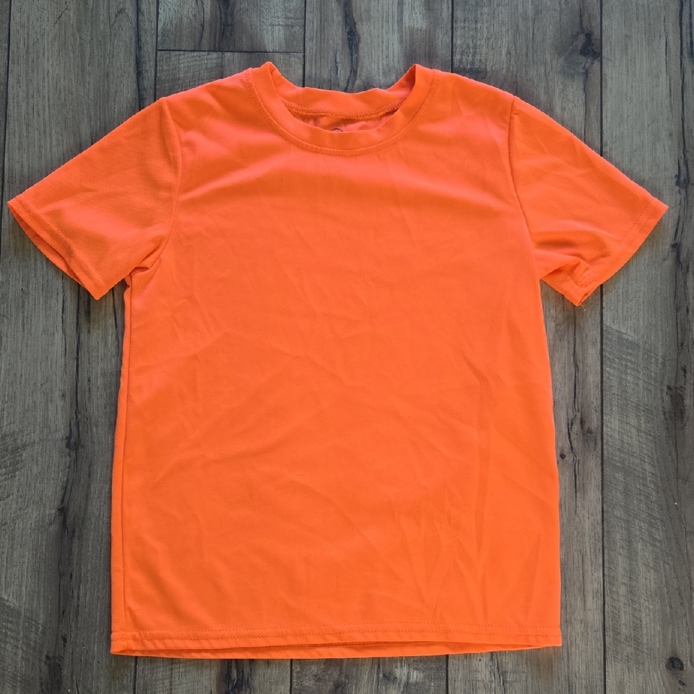 Kids Medium Orange Athletic Shirt